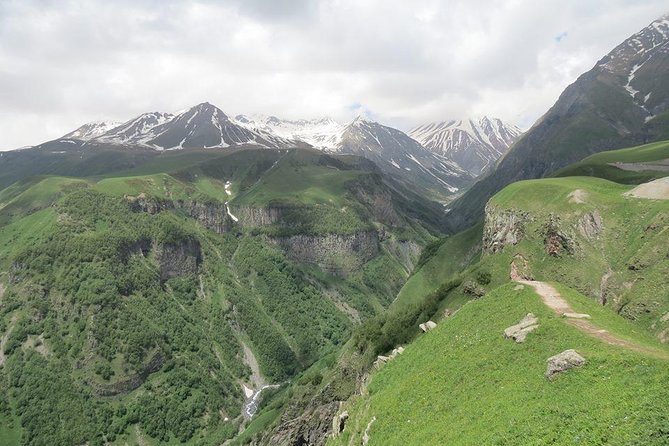 Caucasus mountains full day Private Tour Ananuri-Gudauri-Kazbegi - Ananuri Fortress and the road into the mountains