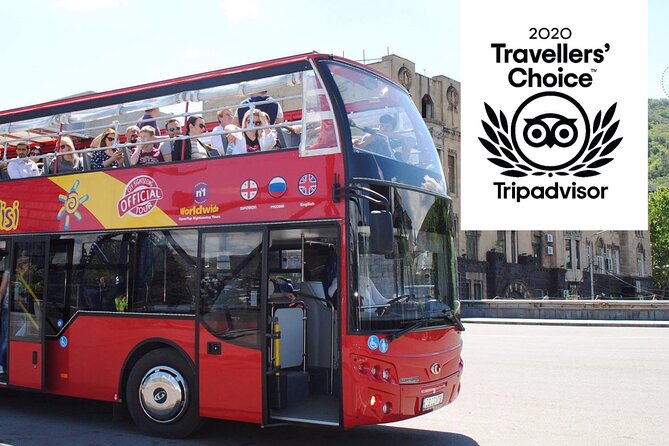 City tour Tbilisi on red bus - The Old Town, Meidan Square, and the sulphur baths
