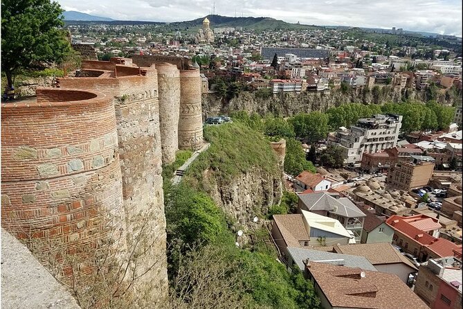 Day Tour Tbilisi - Mtskheta - Jvari - Chronicles of Georgia Monument-Tbilisi - Riding up to Narikala Fortress