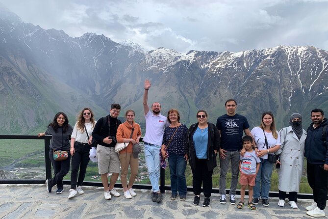 Day tour to mountains Jinvali lake, Ananuri, Kazbegi, Arch friendship - Kazbegi and Gergeti Trinity Church