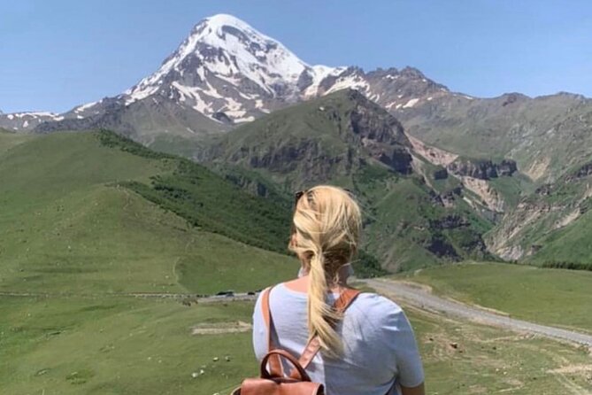 Day tour to mountains Jinvali lake, Ananuri, Kazbegi, Arch friendship - What the guide adds to a long road day