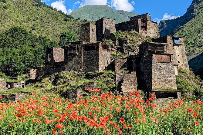 day trip to Shatili, Khevsureti, Mutso, Ananuri. - Lebaiskari Tower and the turn toward Khevsureti