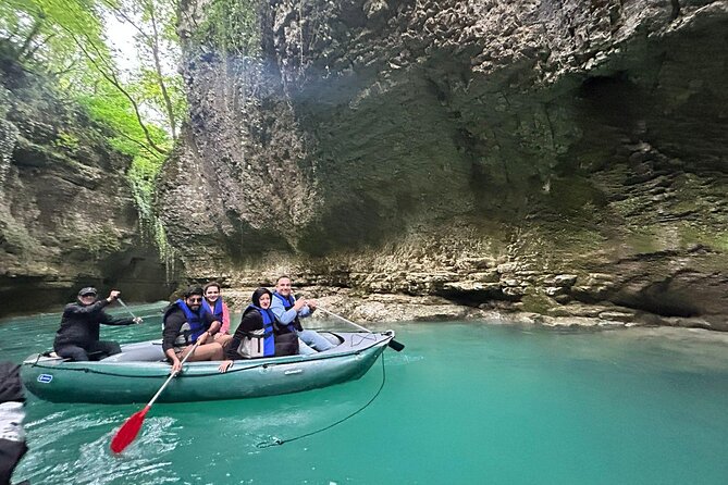 From Kutaisi: Canyons and Caves Tour with Transfer to Tbilisi - Lunch at მწვანე ეზო