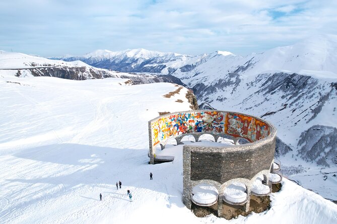 From Tbilisi Daytrip Kazbegi Gudauri & Zhinvali Guided Group Tour - Ananuri Fortress, where stone meets the Aragvi River