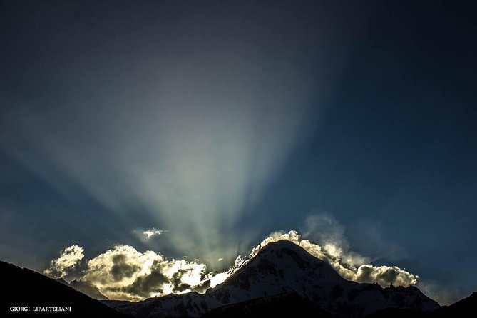 full day Kazbegi-Gudauri-jvari -from Tbilisi - Gergeti Trinity Church below Mount Kazbek