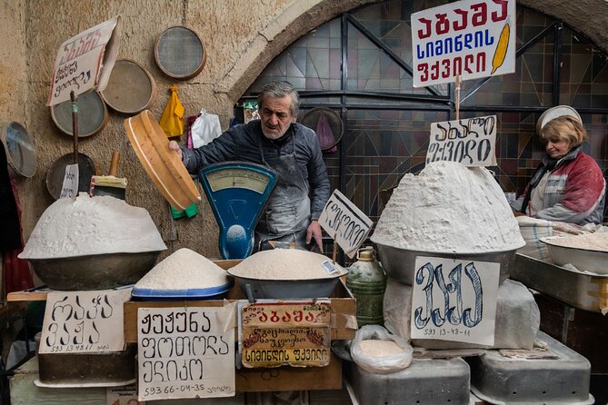 Half-Day Food Tour of Tbilisi Dezerter's Bazaar - Georgian wine at the end of the day