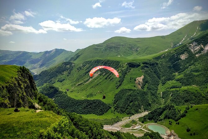 Kazbegi Adventure Day Trip - Hike to Gveleti waterfall plus Gergeti, Ananuri - The Friendship Monument is about the view
