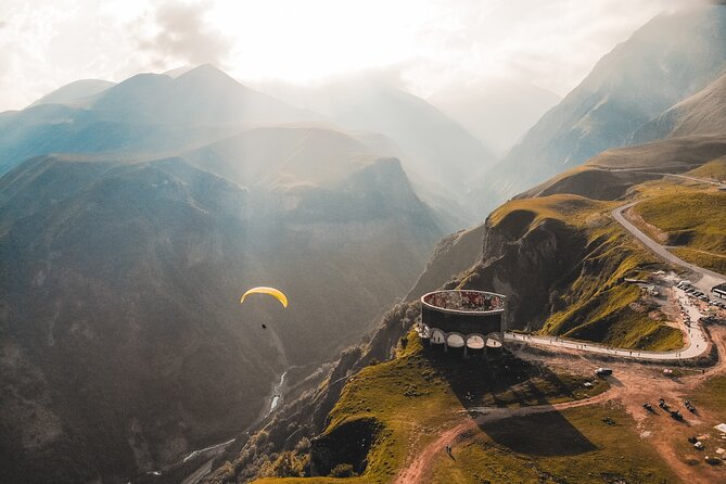 Kazbegi and Khinkali - the ultimate mountain experience tour - The Friendship Monument and the mountain views