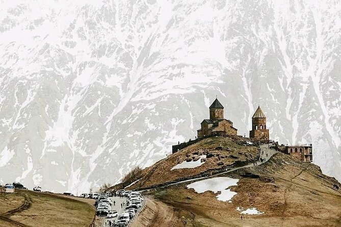 KAZBEGI GUDAURI ANANURI One day group tour From Tbilisi! - Stepantsminda, the gateway to Kazbegi