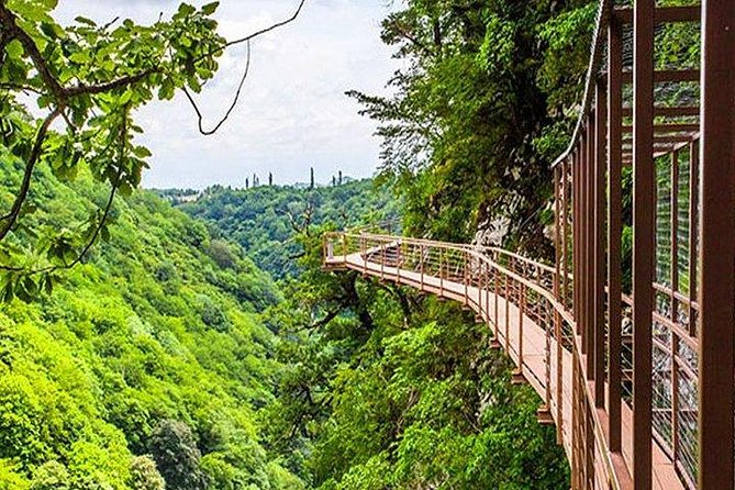 Martvili + Okatse + Caves - Sataplia Cave and Nature Reserve: dinosaurs and a city view