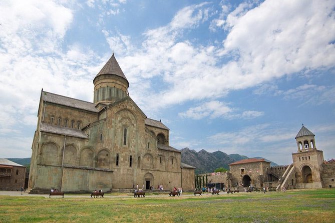 Mtskheta, Ananuri, Gudauri and Kazbegi Full Day Tour from Tbilisi - Jvari Church above the river junction