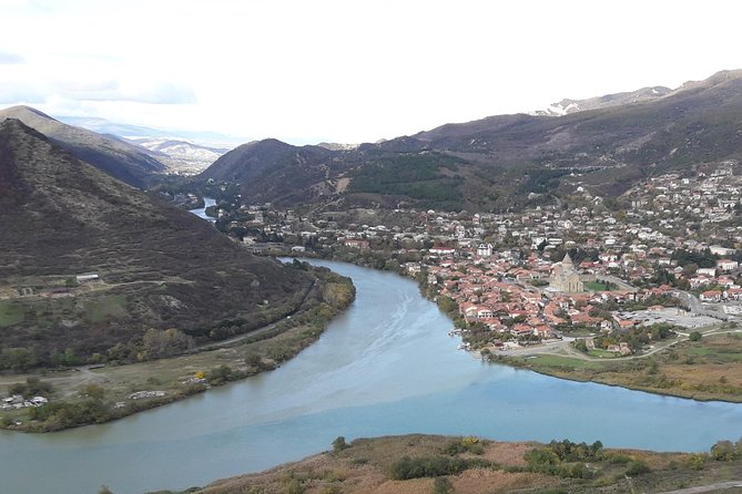 Mtskheta-Uplistikhe-Gori-Borjomi Day Tour - Jvari Church and the first wide view