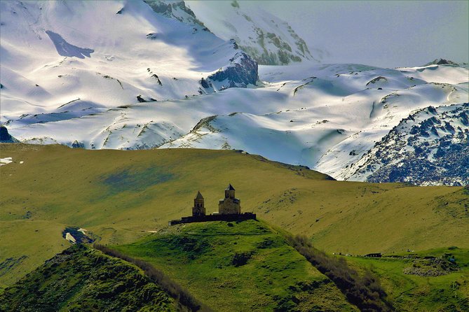 One day trip to highest mountains Kazbegi from Tbilisi - Ananuri, a castle beside the water