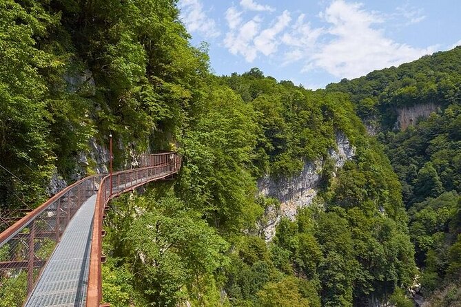 Private Canyon &Cave Tour from Batumi(Martvili,Okatse,Prometheus) - Okatse Canyon: a 780-meter test of nerve