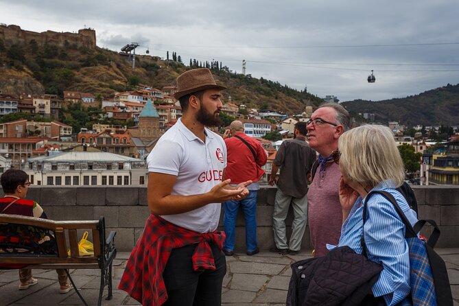 Tbilisi Guided Walking Tour - Metekhi Cathedral and the first view over Old Tbilisi