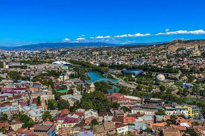 Tbilisi Walking Tour Including Cable Car and Traditional Bakery - Mother of Georgia and the city from above