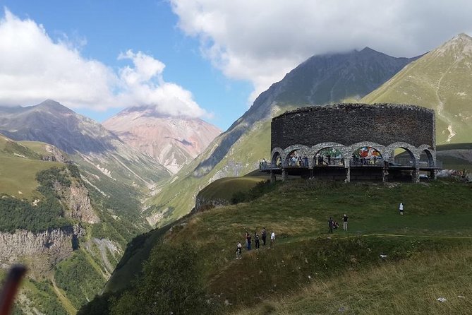 To The Majestic Kazbegi Full Day tour - The Friendship Monument is built for a wide view