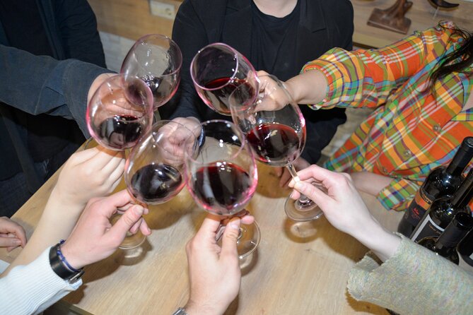 Wine Tasting in Tbilisi - The tasting table: chacha, water, and dried fruit